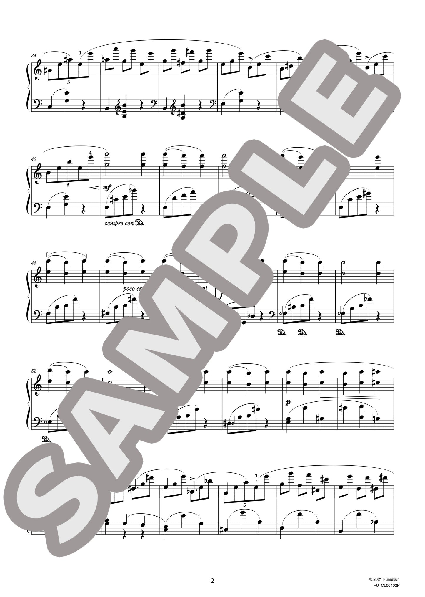 3つのピアノ曲 作品93 第3曲 輪舞（BRÜLL) / クラシック・オリジナル楽曲【中上級】