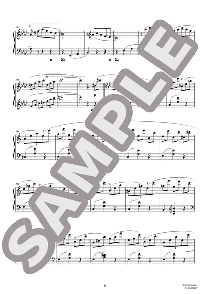 3つのピアノ曲 作品93 第3曲 輪舞（BRÜLL) / クラシック・オリジナル楽曲【中上級】