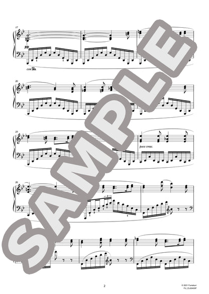 2つのピアノ曲 作品94 第1曲 ゴンドリエラ（BRÜLL) / クラシック・オリジナル楽曲【中上級】