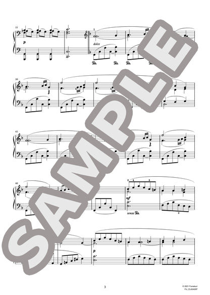 3つのピアノ曲 作品101 第1曲 メヌエット（BRÜLL) / クラシック・オリジナル楽曲【中上級】