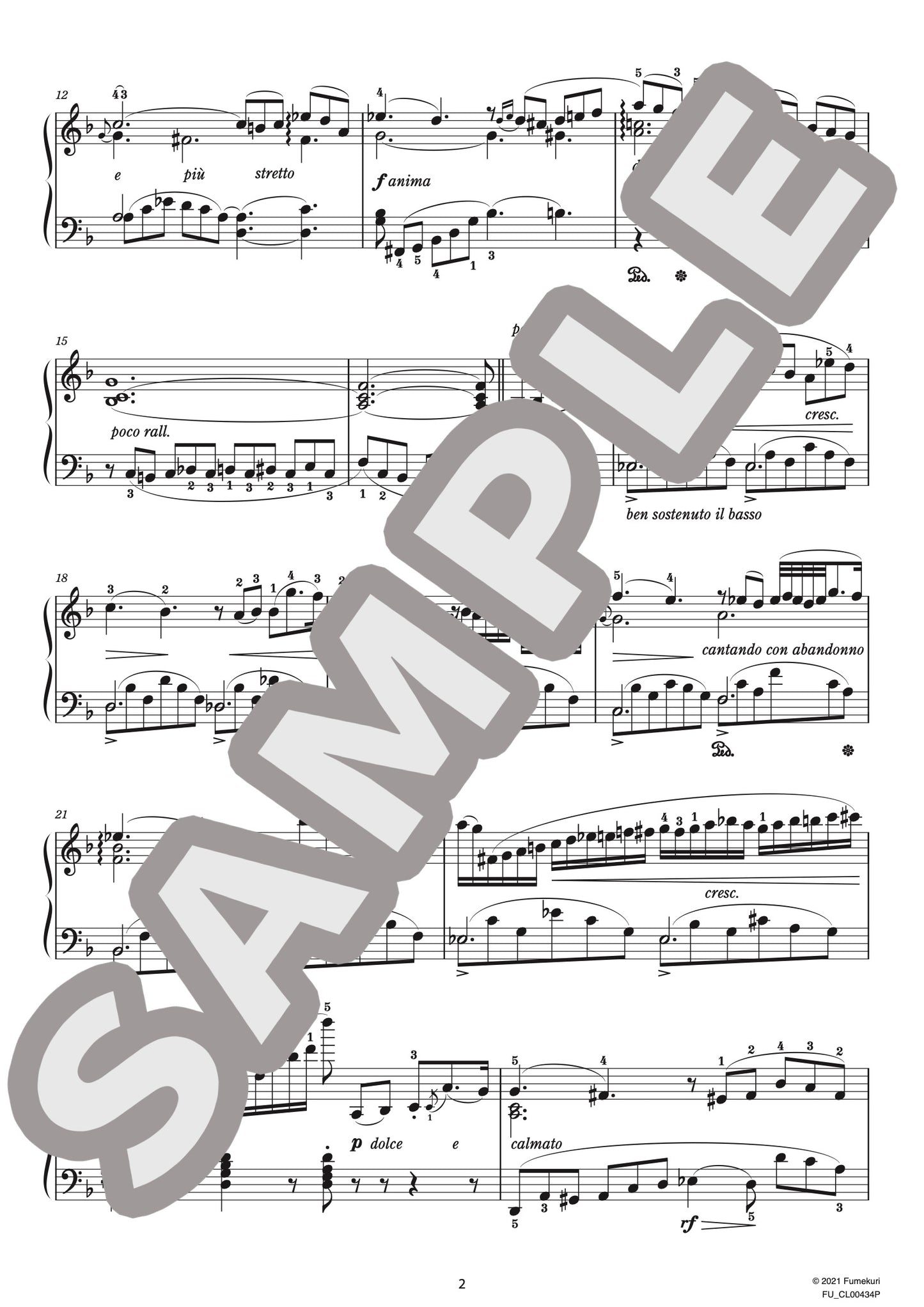 24の性格的練習曲 作品25 第3番 ヘ長調（MARMONTEL) / クラシック・オリジナル楽曲【中上級】