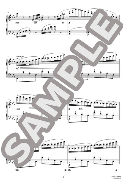 24の性格的練習曲 作品25 第10番 変ホ長調（MARMONTEL) / クラシック・オリジナル楽曲【中上級】