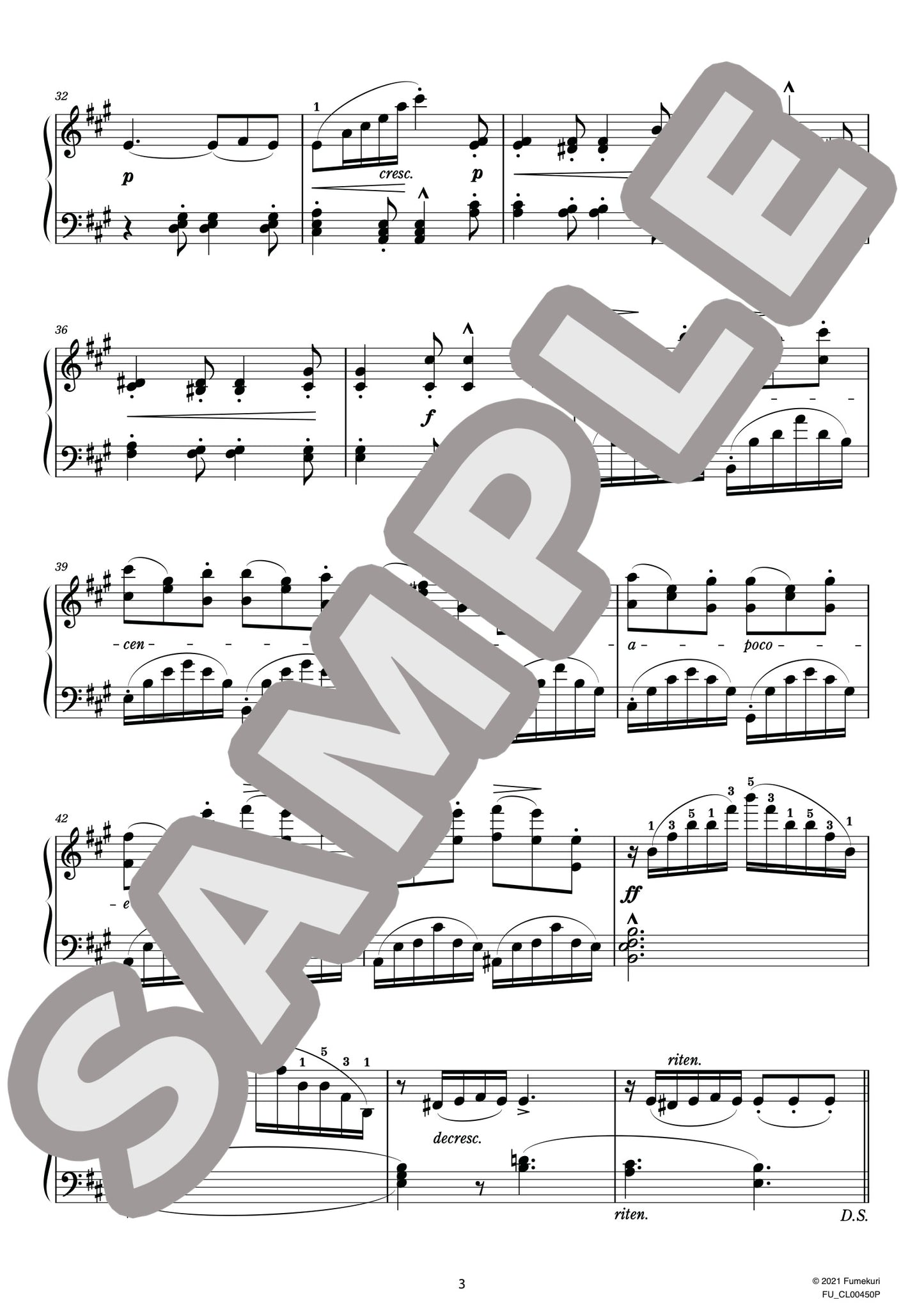 24の性格的練習曲 作品25 第19番 イ長調（MARMONTEL) / クラシック・オリジナル楽曲【中上級】