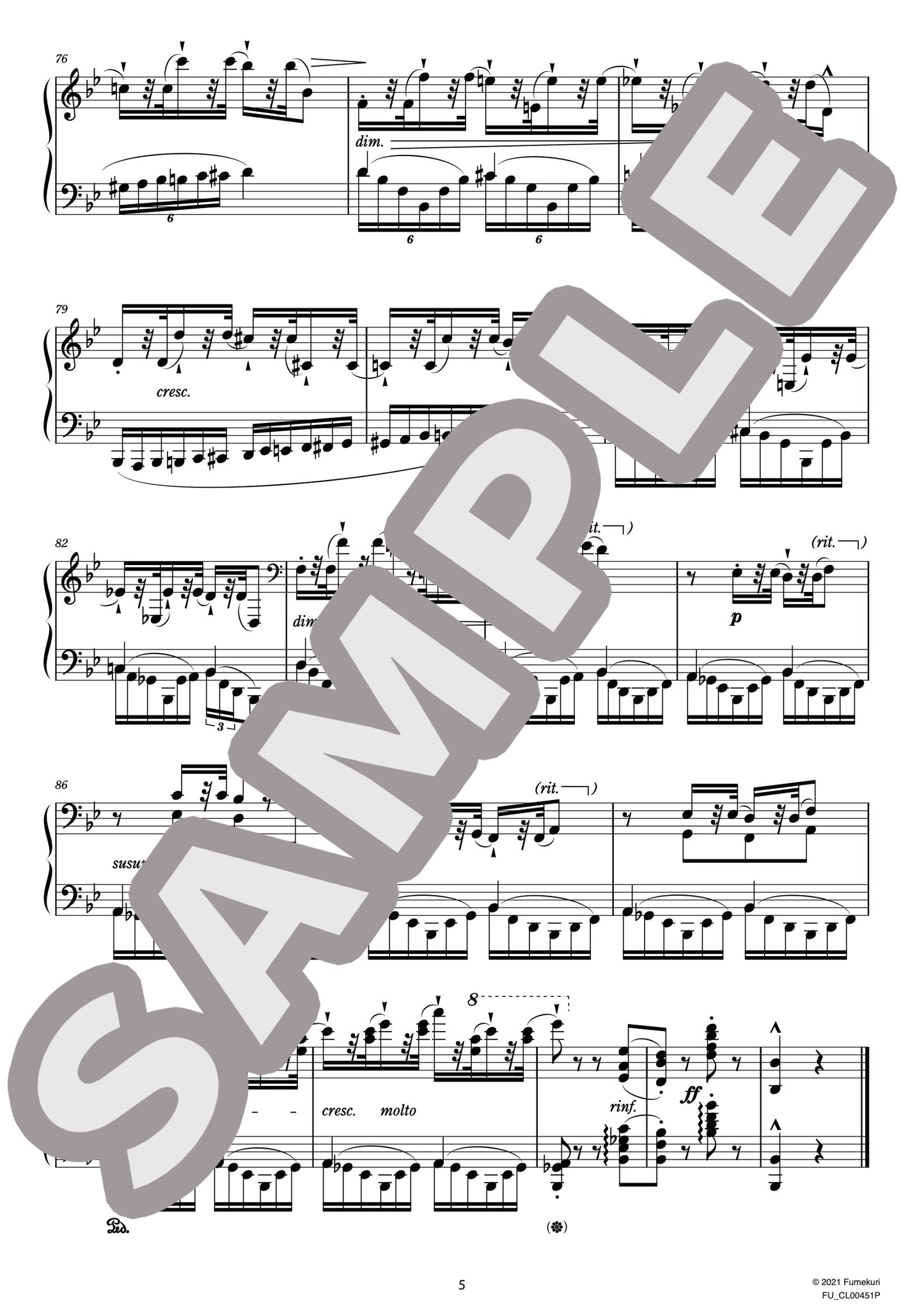 24の性格的練習曲 作品25 第20番 変ロ長調（MARMONTEL) / クラシック・オリジナル楽曲【中上級】