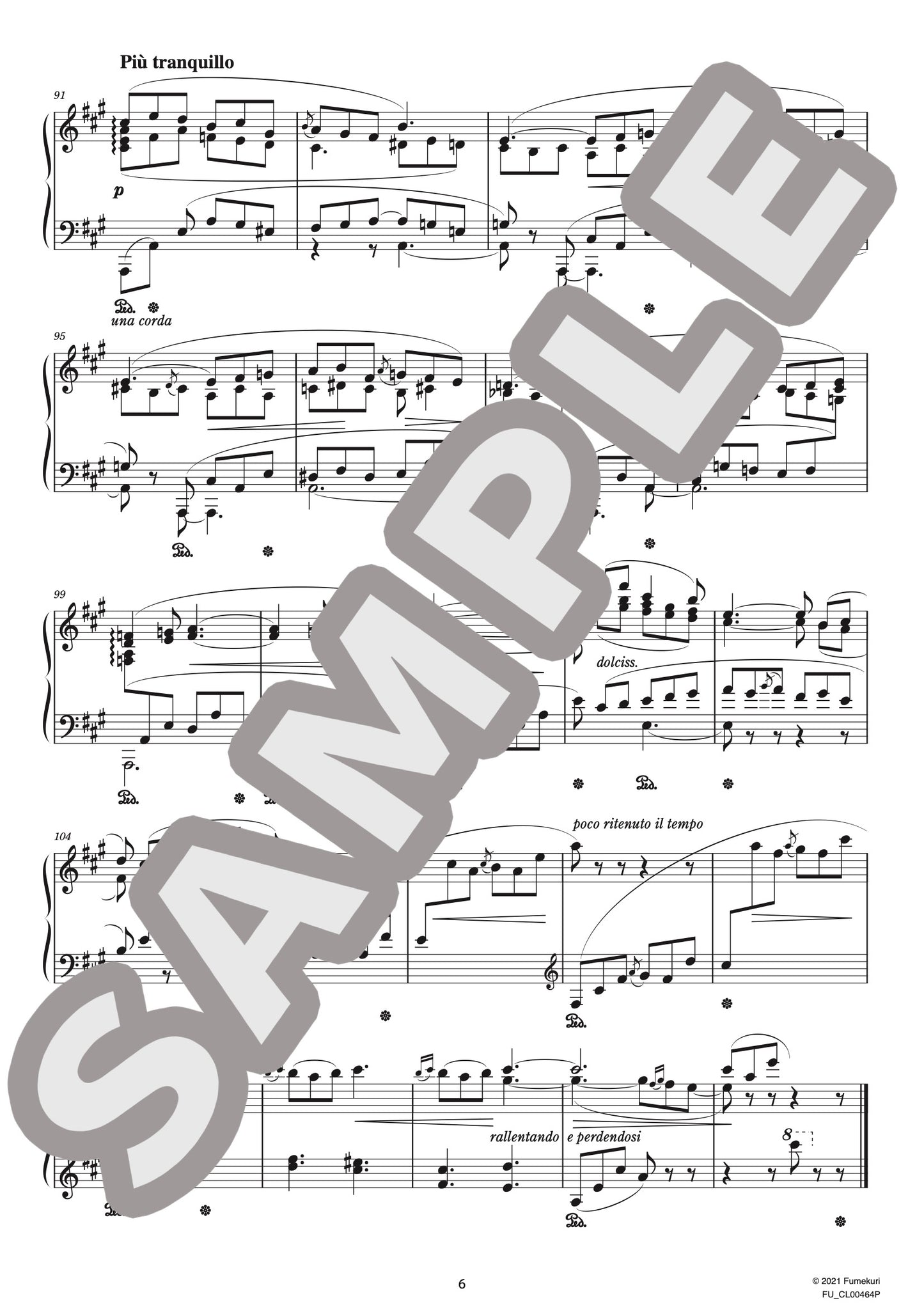 12の超絶技巧練習曲 作品11 第7番 牧歌（LYAPUNOV) / クラシック・オリジナル楽曲【中上級】