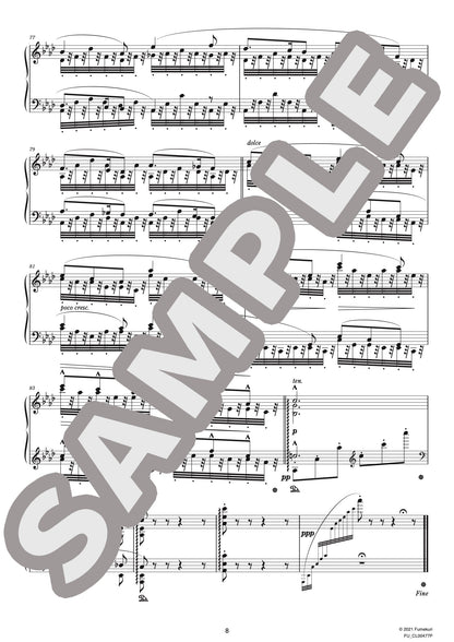 すべての長調による12の練習曲 作品35 第8番 変イ長調（ALKAN) / クラシック・オリジナル楽曲【中上級】