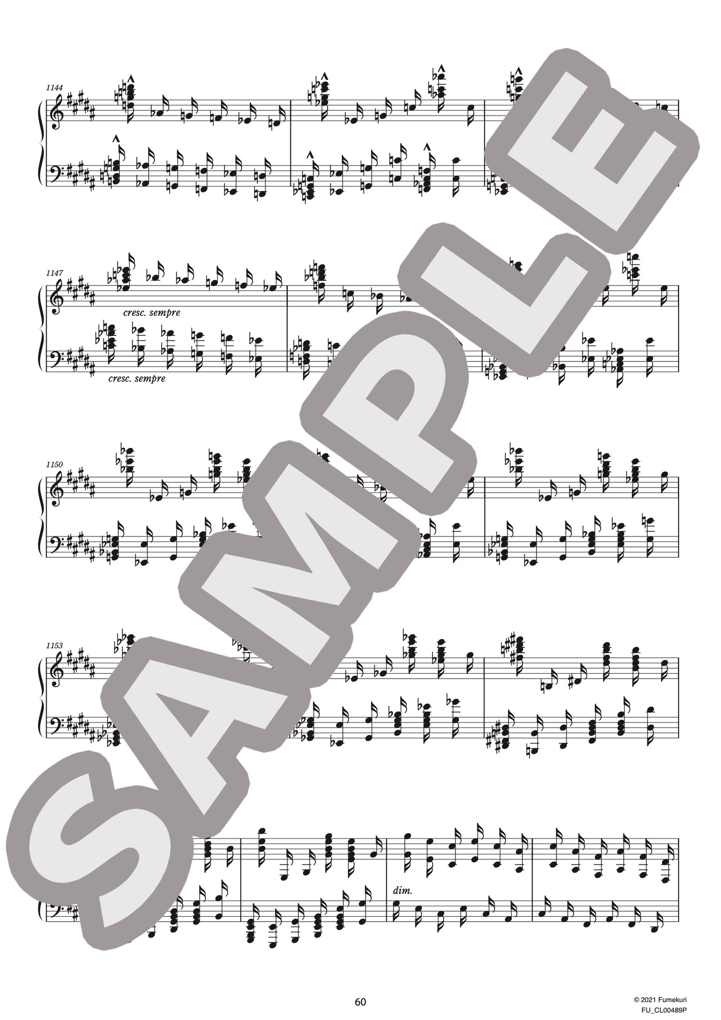 すべての短調による12の練習曲 作品39 第8番 嬰ト短調「協奏曲」第1楽章（ALKAN) / クラシック・オリジナル楽曲【中上級】
