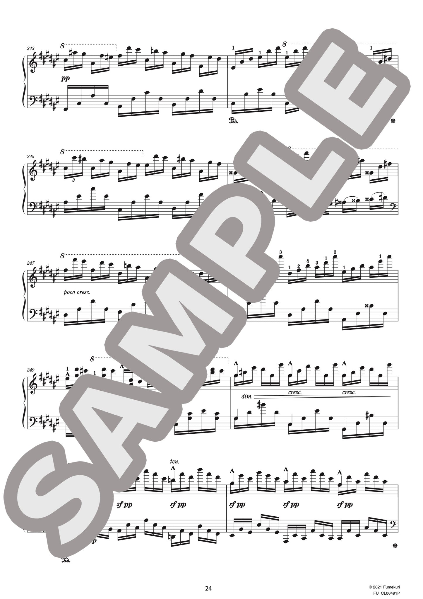 すべての短調による12の練習曲 作品39 第10番 嬰ヘ短調「協奏曲」第3楽章（ALKAN) / クラシック・オリジナル楽曲【中上級】