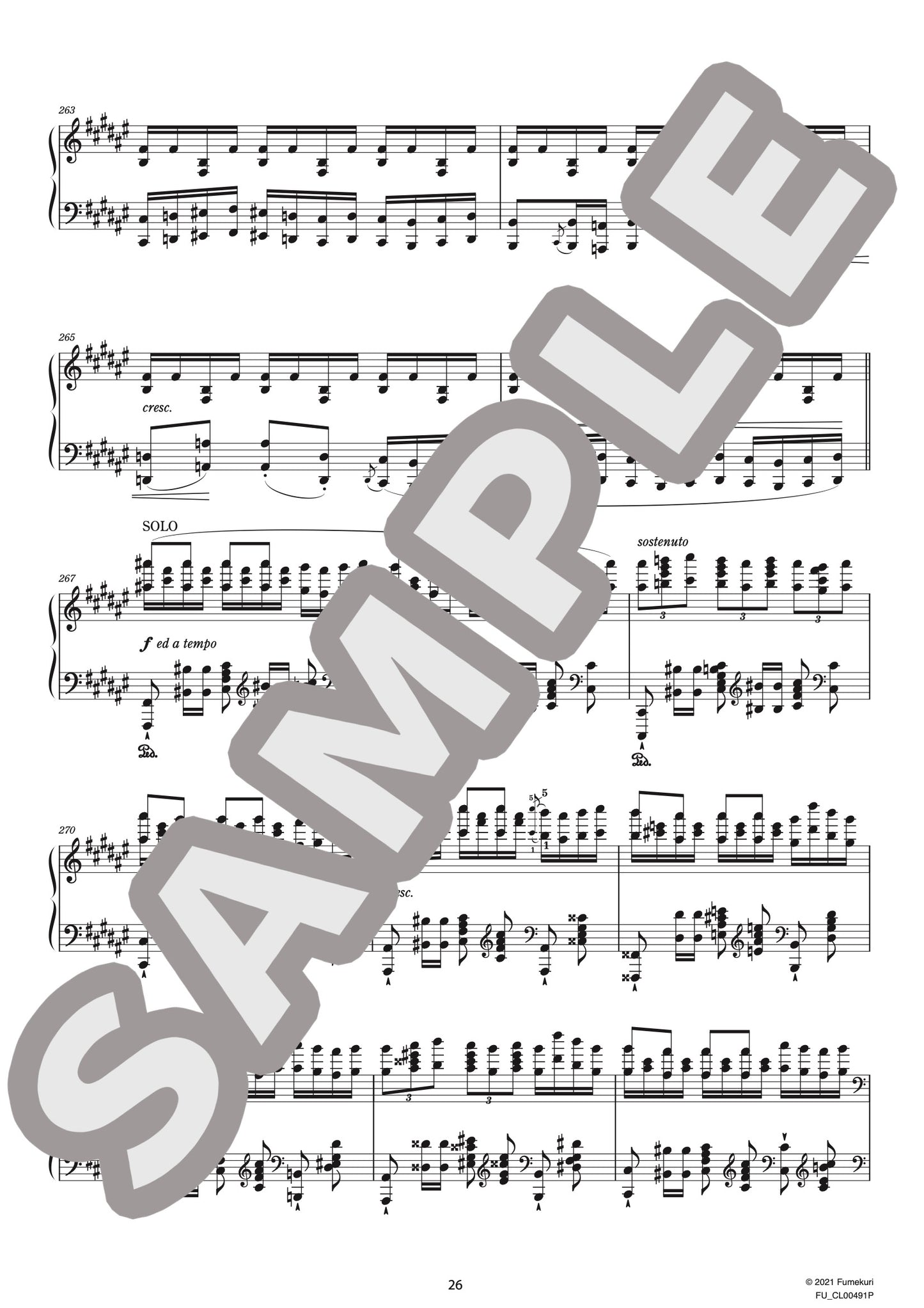 すべての短調による12の練習曲 作品39 第10番 嬰ヘ短調「協奏曲」第3楽章（ALKAN) / クラシック・オリジナル楽曲【中上級】