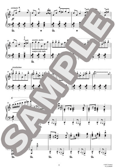 ショパンの作品74による「６つのポーランドの歌」 バッカナール（酒宴のうた）（CHOPIN=LISZT) / クラシック・オリジナル楽曲【中上級】