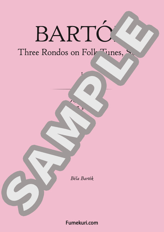 民謡による3つのロンド 第1曲（BARTÓK) / クラシック・オリジナル楽曲【中上級】