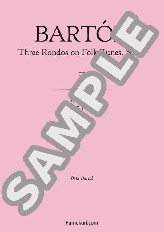 民謡による3つのロンド 第3曲（BARTÓK) / クラシック・オリジナル楽曲【中上級】