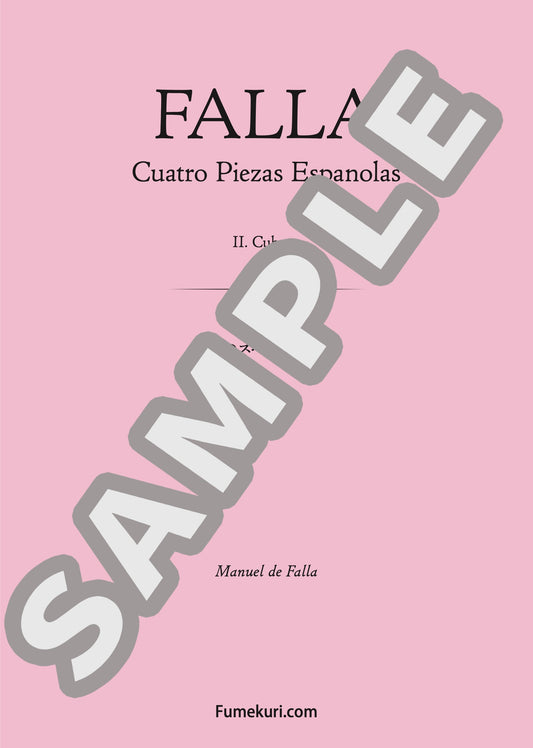 4つのスペイン小品集 クバーナ（FALLA) / クラシック・オリジナル楽曲【中上級】