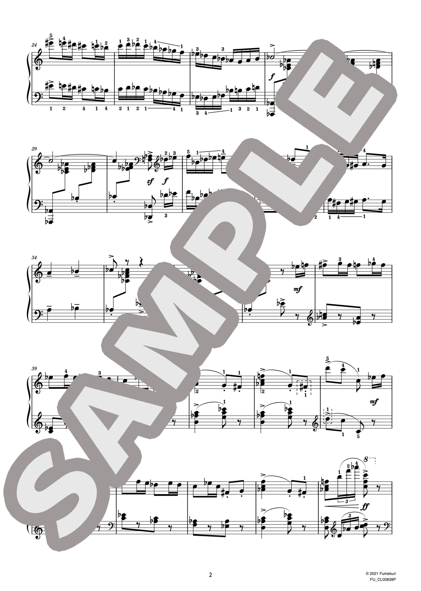 「シンデレラ」からの6つの小品 作品102 3. 喧嘩（PROKOFIEV) / クラシック・オリジナル楽曲【中上級】