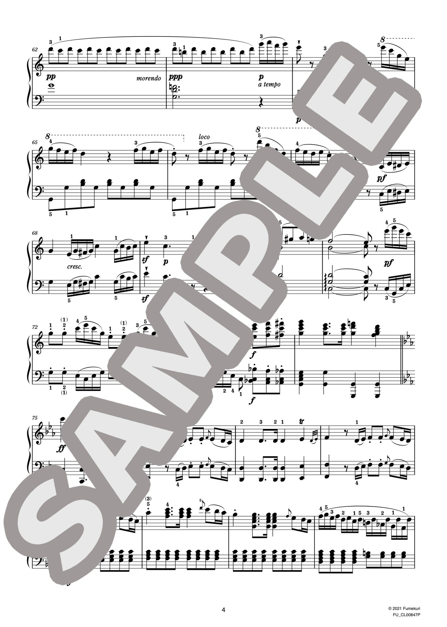 モーツァルトの『フィガロの結婚』のアリア 作品124 “もう飛ぶまいぞこの喋々”のテーマによる幻想曲（HUMMEL) / クラシック・オリジナル楽曲【中上級】
