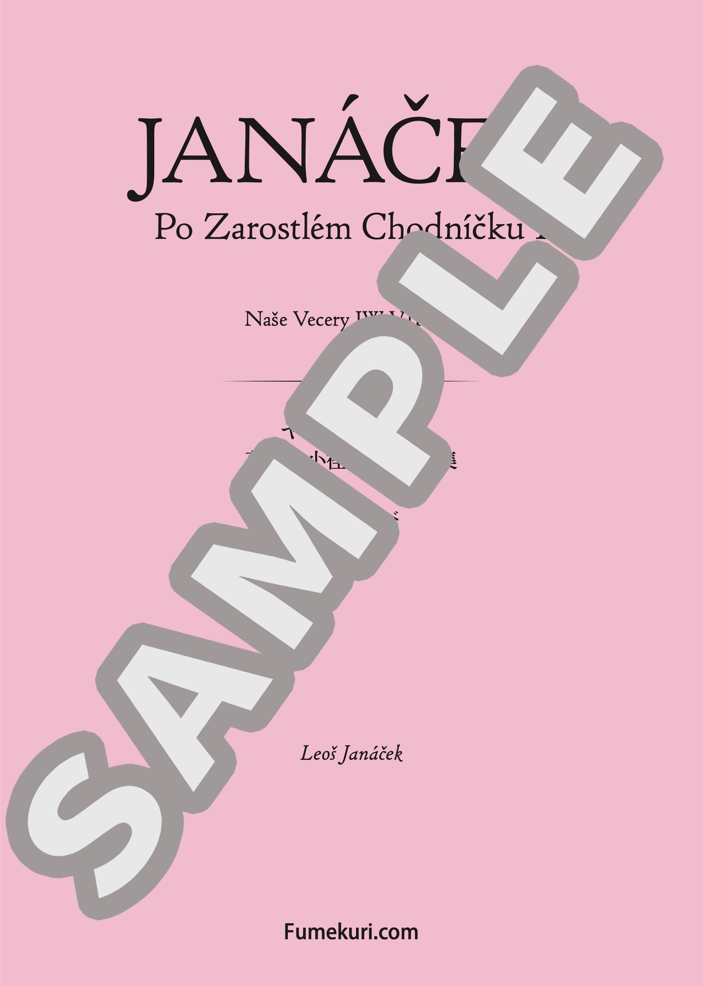 草陰の小径にて 第1集 われらの夕べ（JANÁČEK) / クラシック・オリジナル楽曲【中上級】