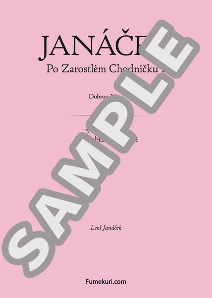 草陰の小径にて 第1集 おやすみ！（JANÁČEK) / クラシック・オリジナル楽曲【中上級】