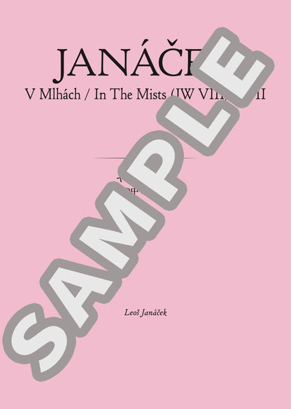霧の中で 第2番（JANÁČEK) / クラシック・オリジナル楽曲【中上級】