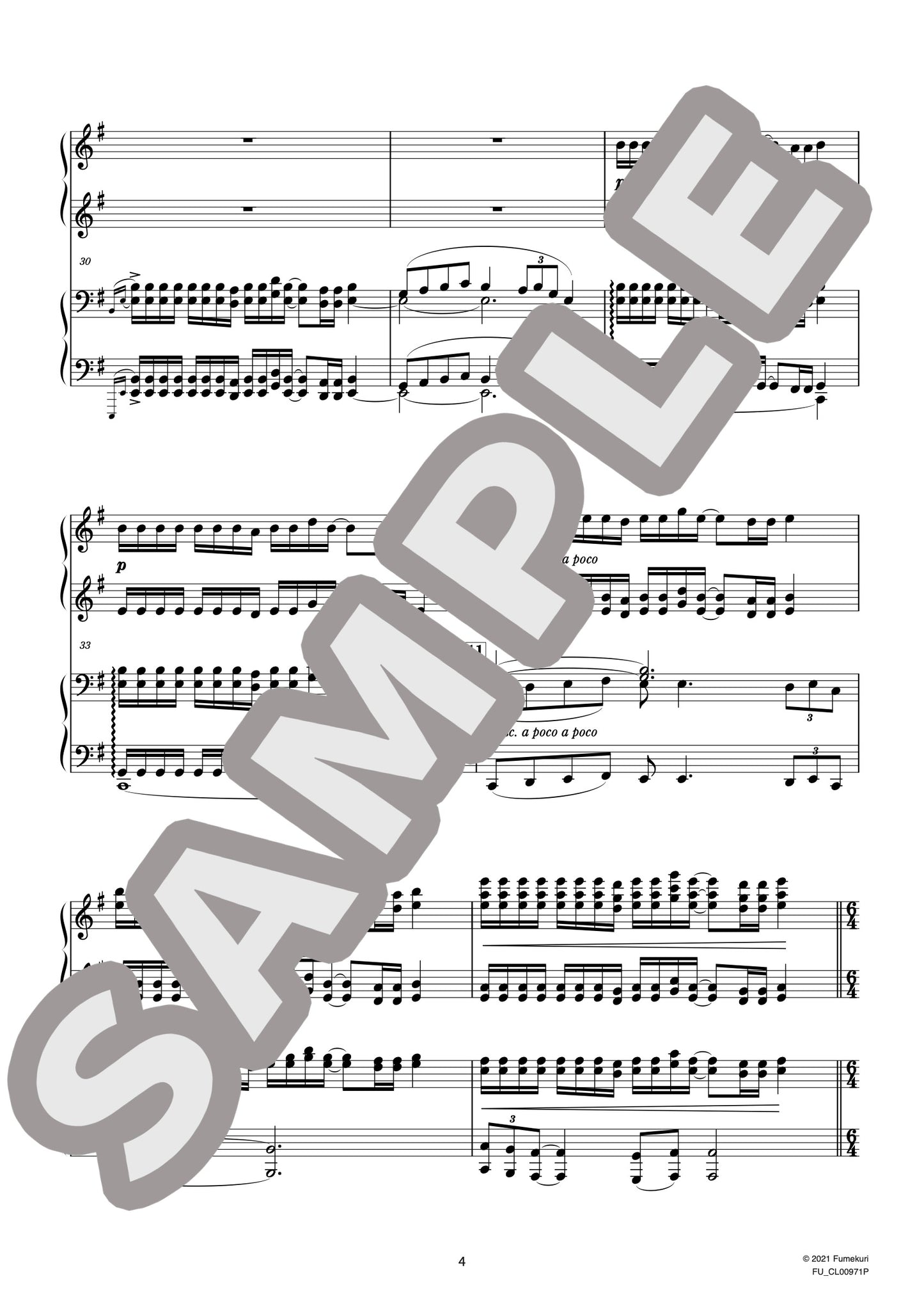 ローマの松［作曲家によるピアノ連弾版］ カタコンバ付近の松（RESPIGHI) / クラシック・オリジナル楽曲【中上級】