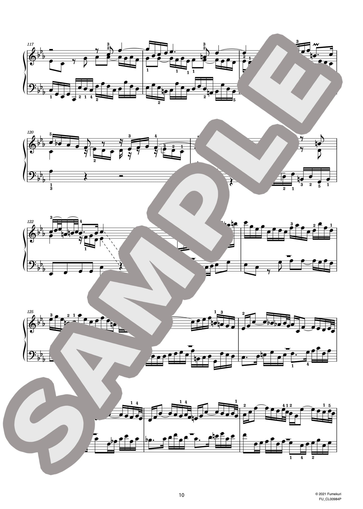 ７つのトッカータ BWV910-916 ハ短調（J.S.BACH) / クラシック・オリジナル楽曲【中上級】