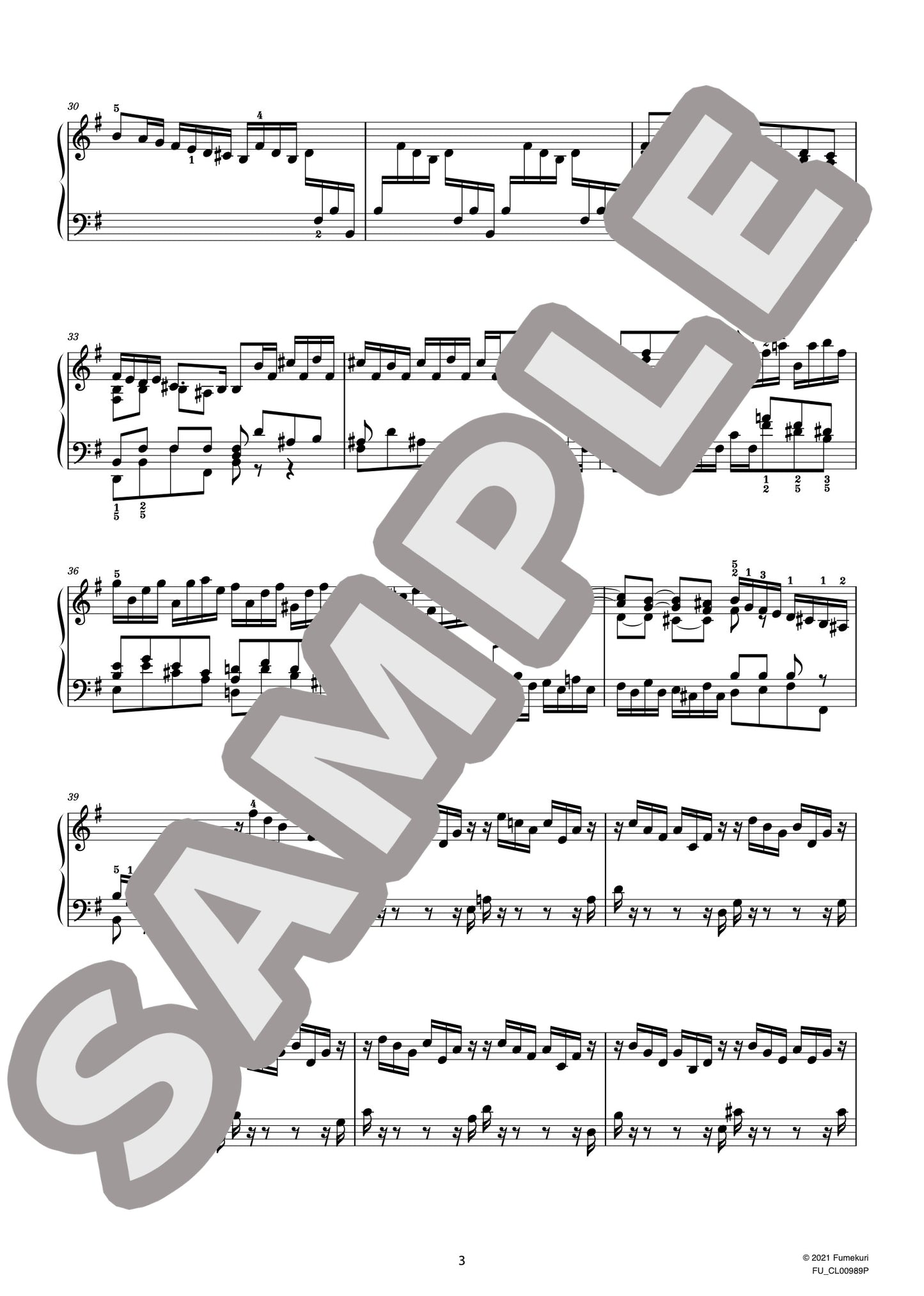 ７つのトッカータ BWV910-916 ト長調（J.S.BACH) / クラシック・オリジナル楽曲【中上級】