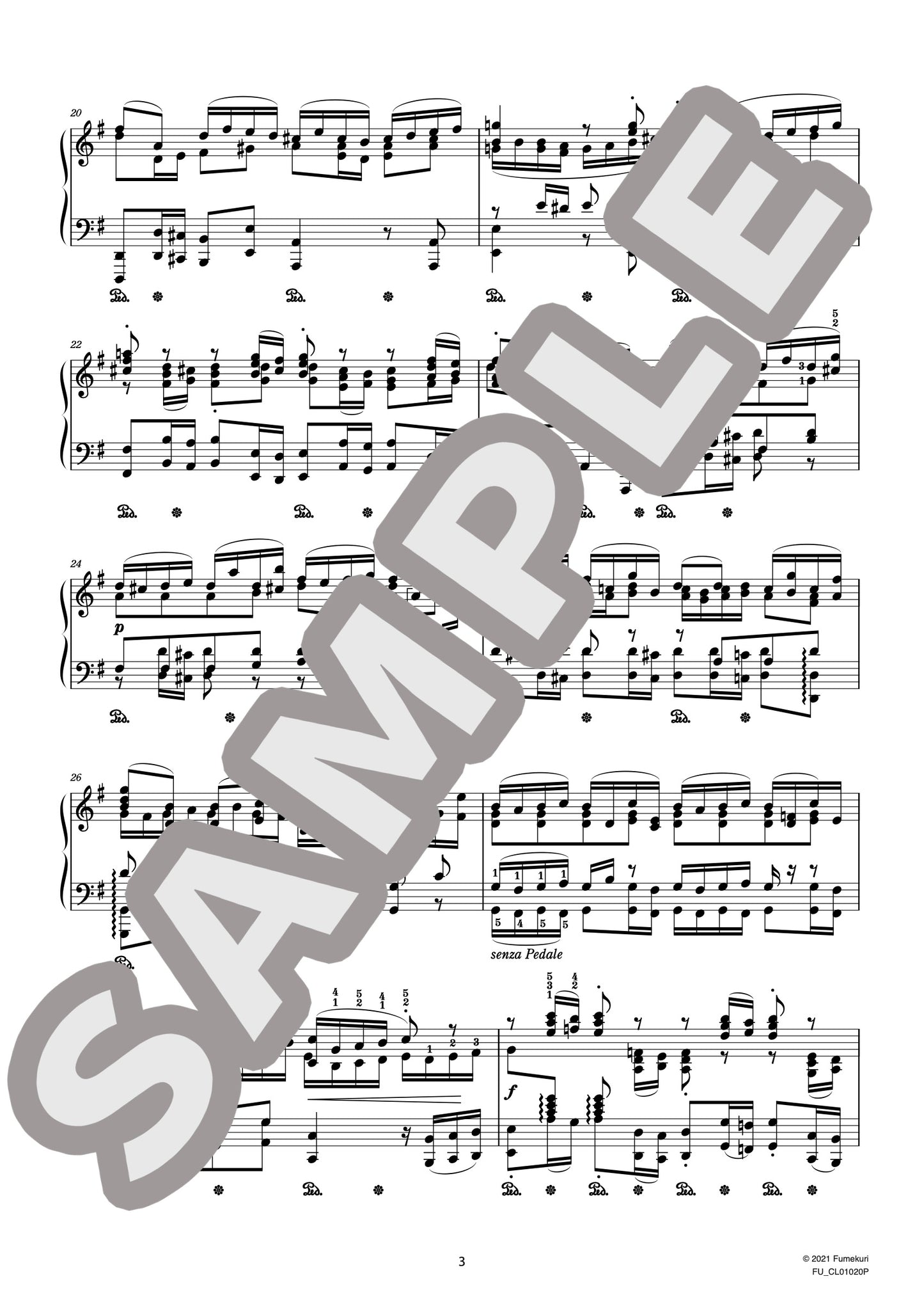 J.S.バッハによるブランデンブルク協奏曲 第3番 第1楽章（J.S.BACH=STRADAL) / クラシック・オリジナル楽曲【中上級】