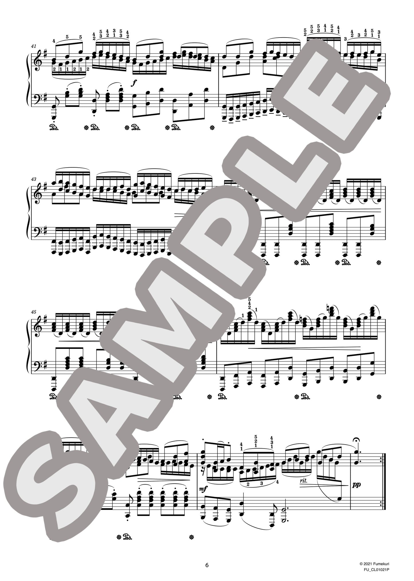 J.S.バッハによるブランデンブルク協奏曲 第3番 第2楽章（J.S.BACH=STRADAL) / クラシック・オリジナル楽曲【中上級】