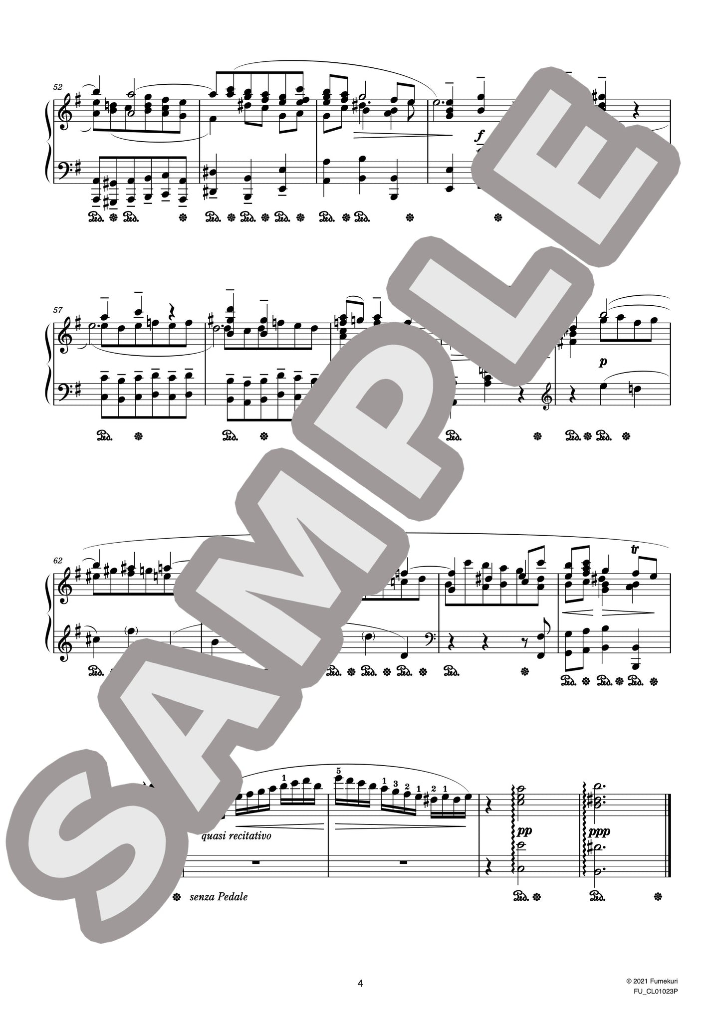 J.S.バッハによるブランデンブルク協奏曲 第4番 第2楽章（J.S.BACH=STRADAL) / クラシック・オリジナル楽曲【中上級】