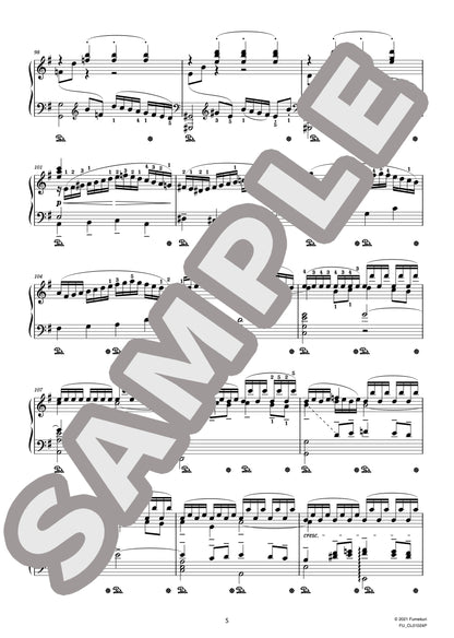 J.S.バッハによるブランデンブルク協奏曲 第4番 第3楽章（J.S.BACH=STRADAL) / クラシック・オリジナル楽曲【中上級】
