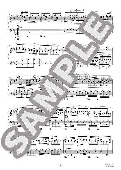 J.S.バッハによるブランデンブルク協奏曲 第5番 第1楽章（J.S.BACH=STRADAL) / クラシック・オリジナル楽曲【中上級】