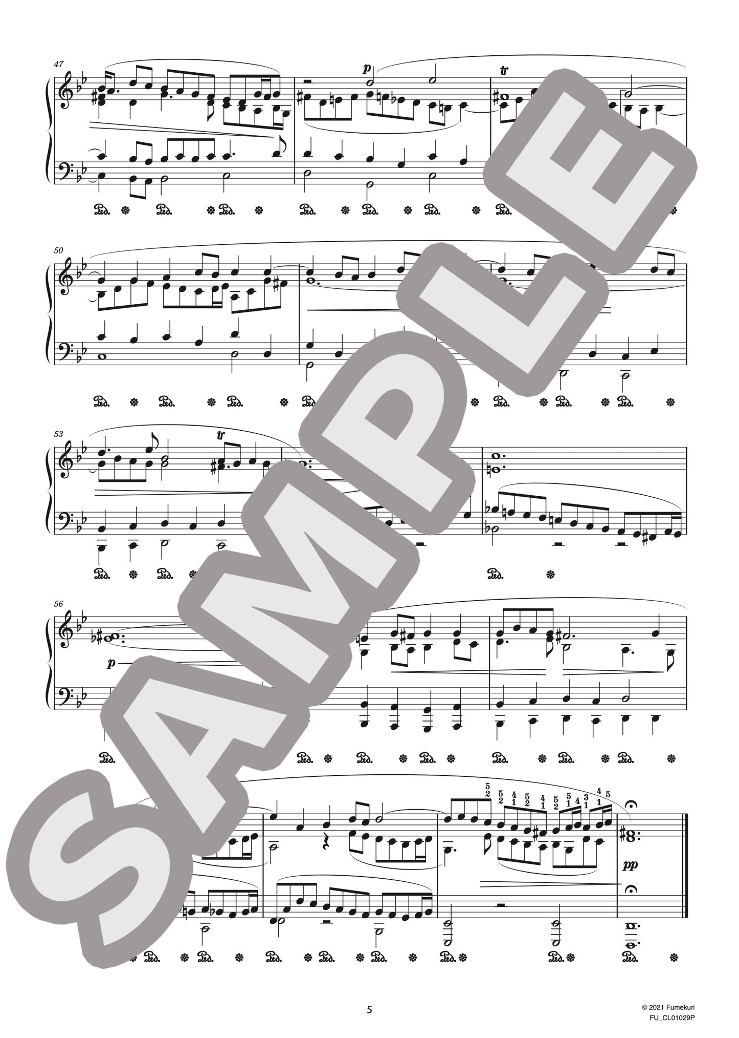 J.S.バッハによるブランデンブルク協奏曲 第6番 第2楽章（J.S.BACH=STRADAL) / クラシック・オリジナル楽曲【中上級】