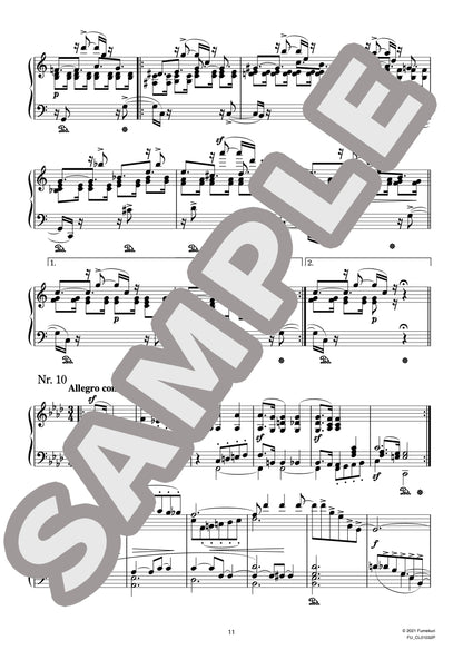 クララ・ヴィークの主題による10の即興曲 作品5（SCHUMANN) / クラシック・オリジナル楽曲【中上級】