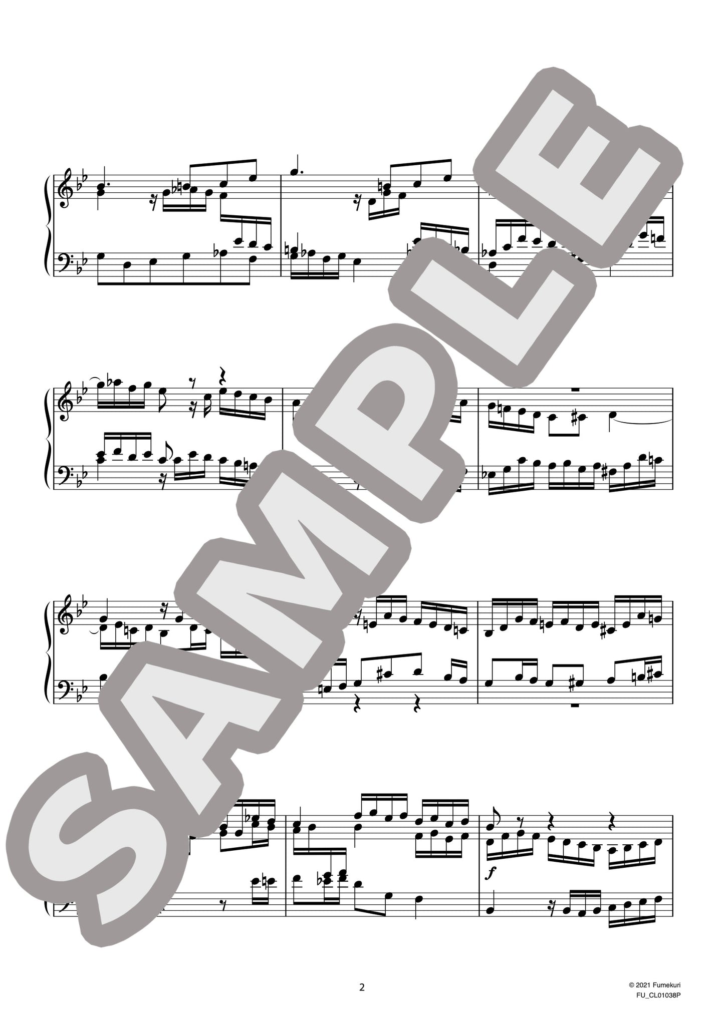 3つのプレリュードとフーガ 作品16 フーガ1（CLARA.S) / クラシック・オリジナル楽曲【中上級】