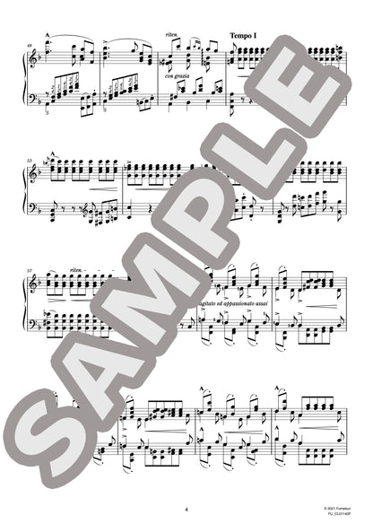 シューベルトによる『６つのメロディー』S.563 （シューベルトによる歌曲集『美しき水車小屋の娘』より 第7曲） 第5曲 焦 燥（SCHUBERT=LISZT) / クラシック・オリジナル楽曲【中上級】