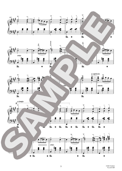 フランツ・シューベルトのワルツ・カプリスによる ウィーンの夜会 第6番［初版］（SCHUBERT=LISZT) / クラシック・オリジナル楽曲【中上級】