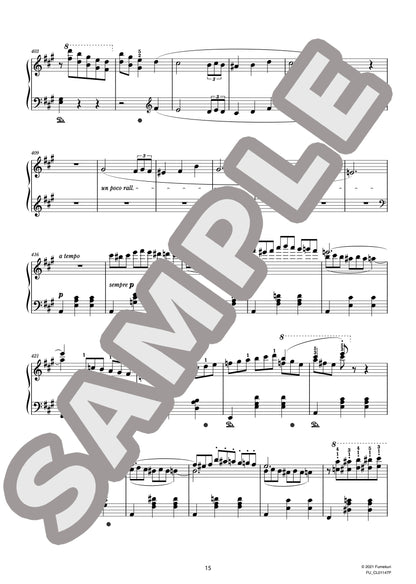 フランツ・シューベルトのワルツ・カプリスによる ウィーンの夜会 第6番［第２版］（SCHUBERT=LISZT) / クラシック・オリジナル楽曲【中上級】