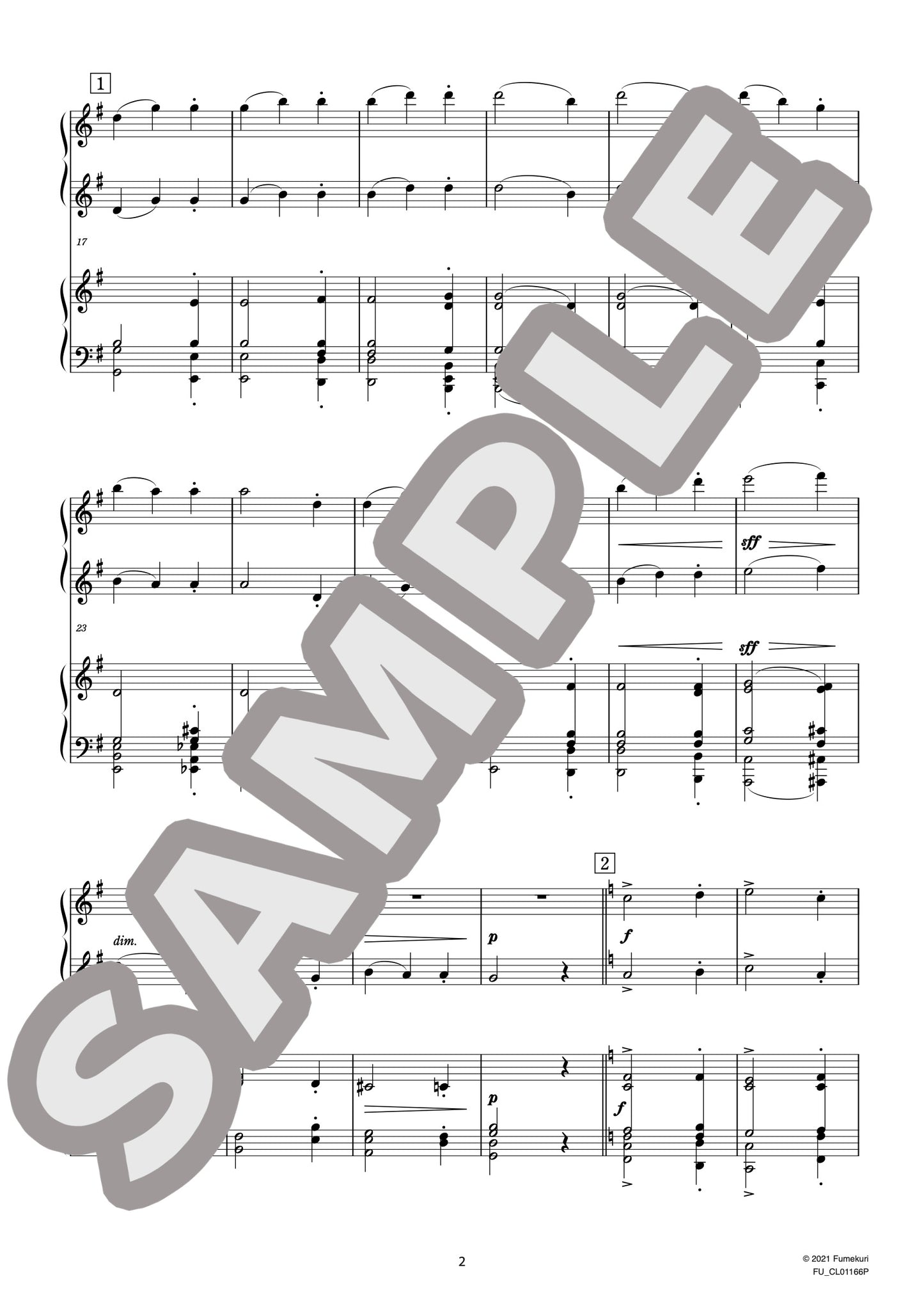 ユーモレスク 作品43［ピアノ連弾］ - 第2曲 ロンド（FLORENT SCHMITT) / クラシック・オリジナル楽曲【中上級】