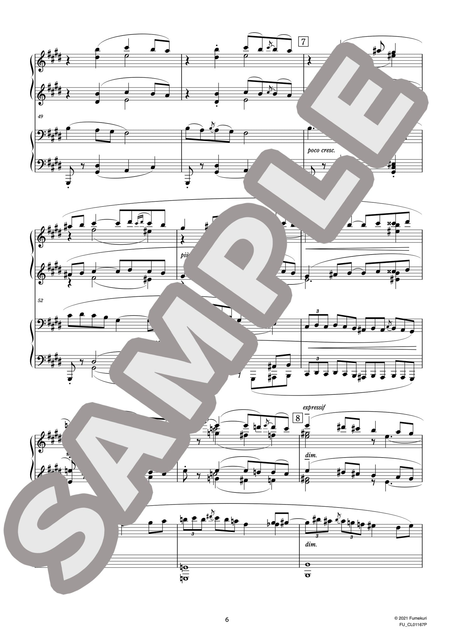 ユーモレスク 作品43［ピアノ連弾］ - 第3曲 ブコリック（FLORENT SCHMITT) / クラシック・オリジナル楽曲【中上級】