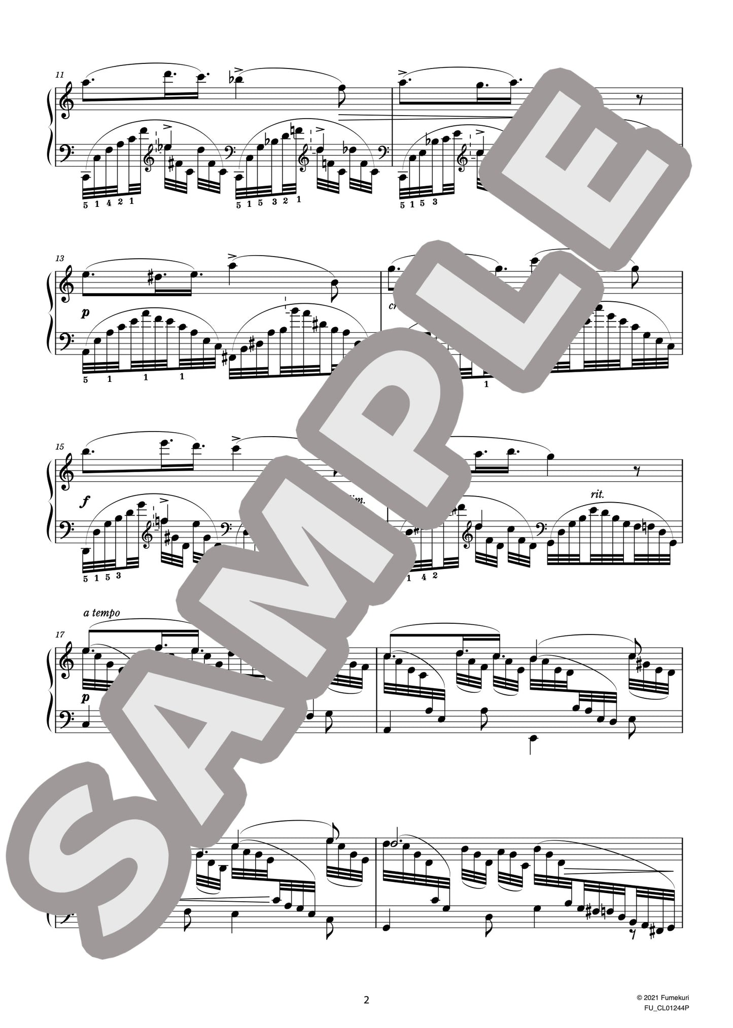 忘れられたリズムによる試み 第１番 ロガオイディコス調 作品28-1（ARENSKY) / クラシック・オリジナル楽曲【中上級】
