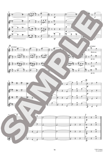 サクソフォン四重奏曲 変ロ長調 作品109 I. Partie（GLASUNOW) / クラシック・オリジナル楽曲【中上級】