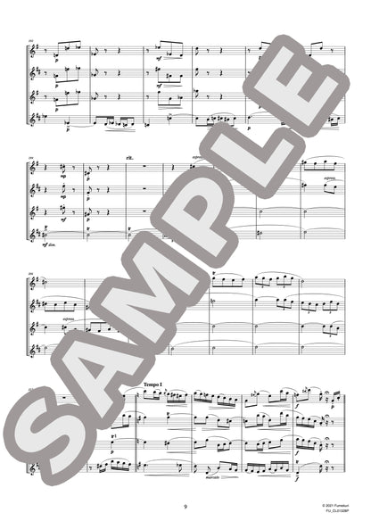 サクソフォン四重奏曲 変ロ長調 作品109 III. Finale（GLASUNOW) / クラシック・オリジナル楽曲【中上級】