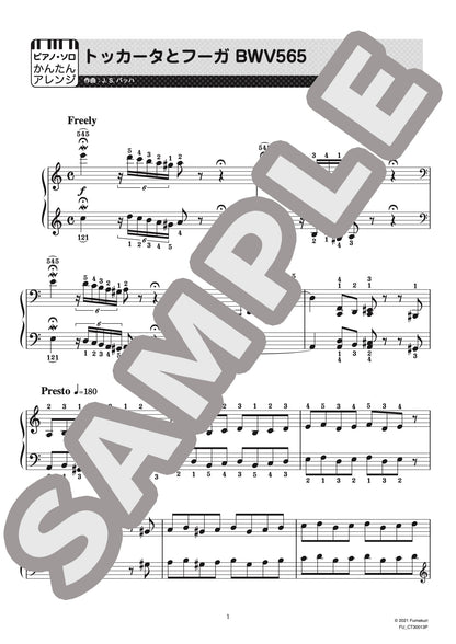 トッカータとフーガ BWV565（ヨハン・ゼバスティアン・バッハ) / クラシック・オリジナル楽曲【初中級】
